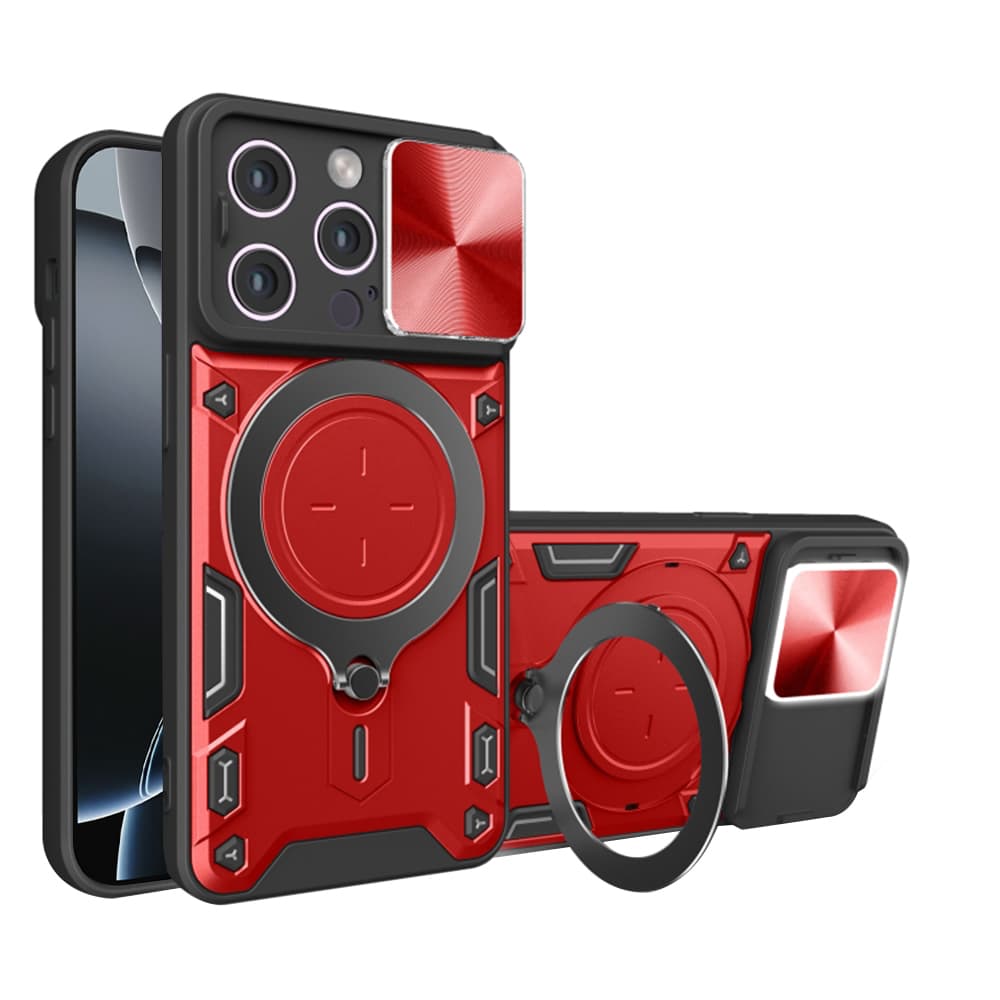 Techsuit CamGuard Pro iPhone 16 Pro Červený - náhled 1