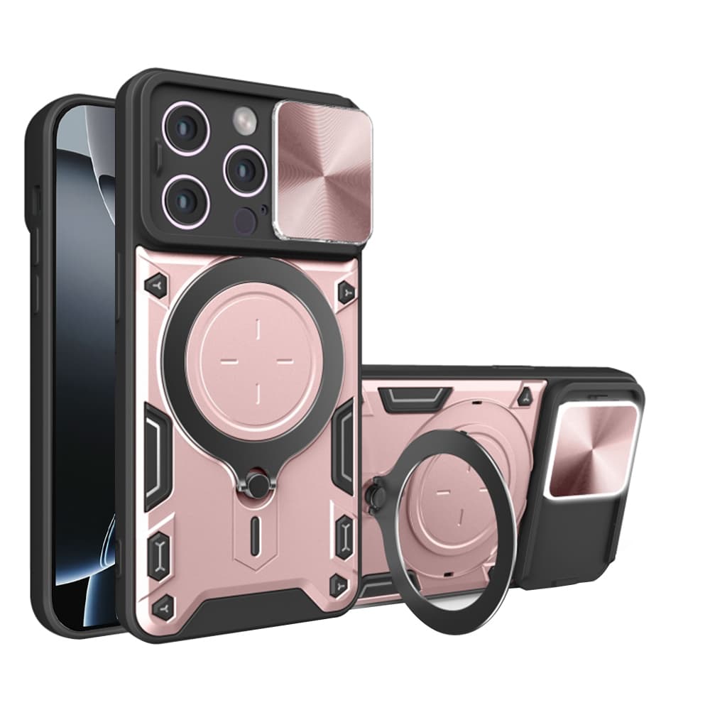 Techsuit CamGuard Pro iPhone 16 Pro Růžové zlato - náhled 1