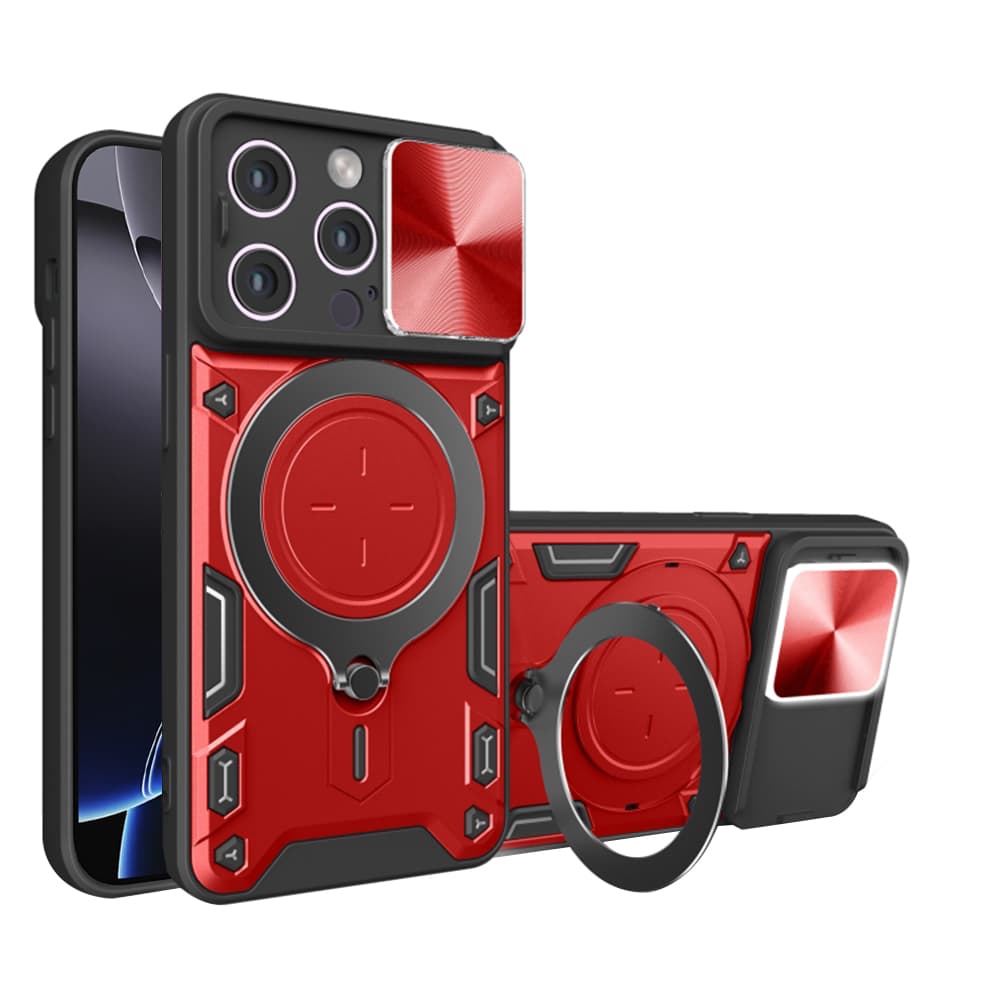 Techsuit CamGuard Pro iPhone 16 Pro Max Červená - náhled 1
