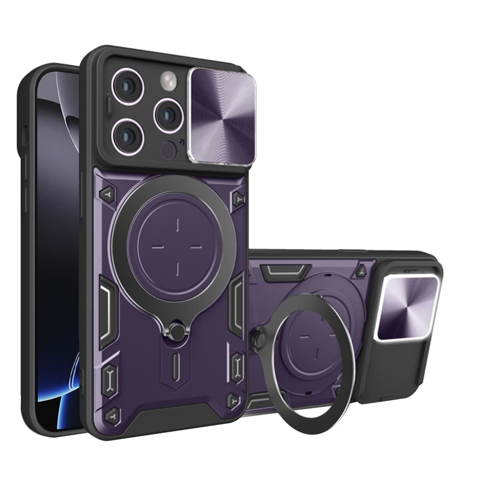 Techsuit CamGuard Pro iPhone 16 Pro Max Fialová - náhled 1
