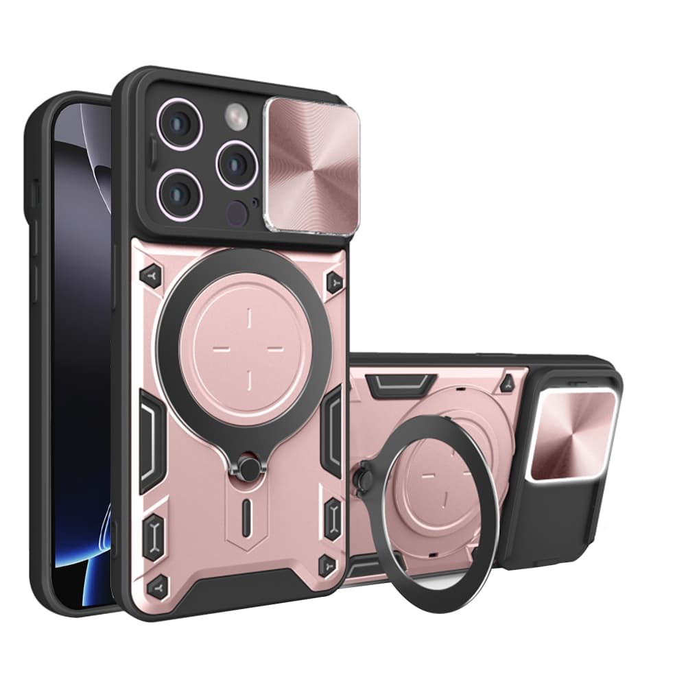 Techsuit CamGuard Pro iPhone 16 Pro Max Růžové zlato - náhled 1