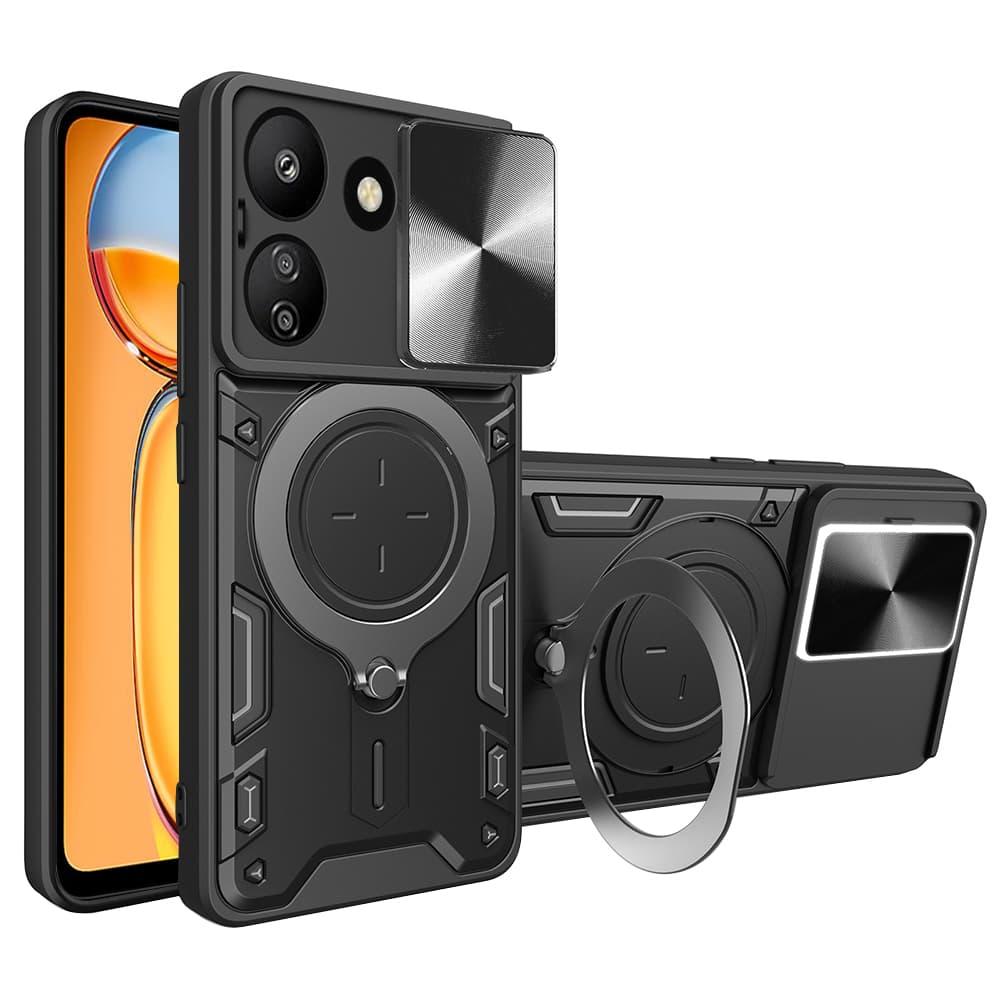 Techsuit CamGuard Pro Xiaomi Redmi 13C 4G Poco C65 Černá - náhled 1