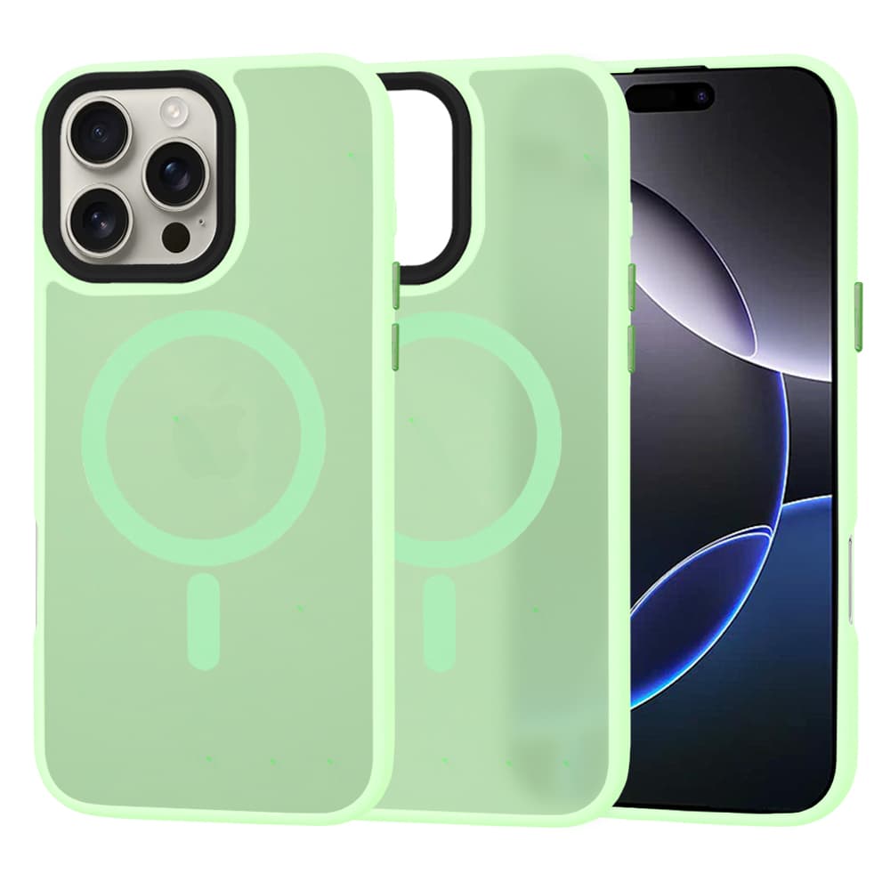 Techsuit HaloFrost MagSafe Řada iPhone 16 Pro Max Světle zelená - náhled 1