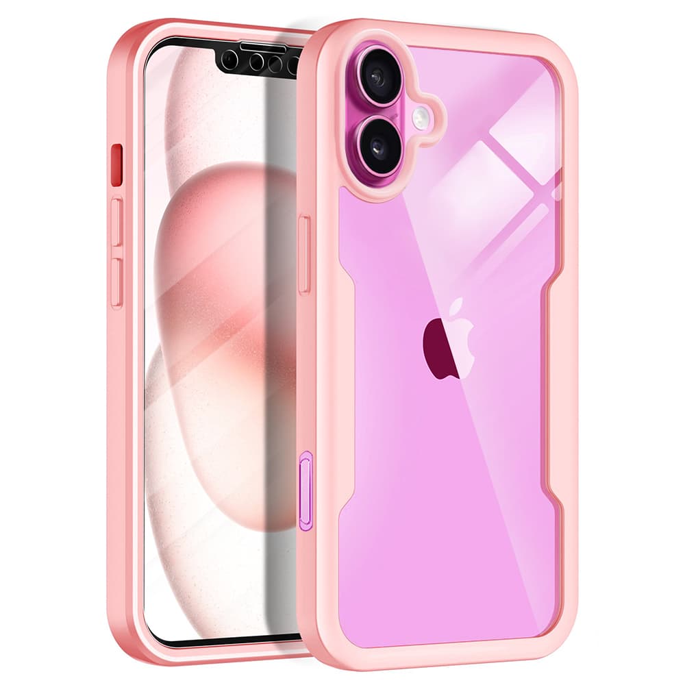 Techsuit ColorVerse 360 Series Ochranné sklo iPhone 16 Plus Růžová - náhled 1