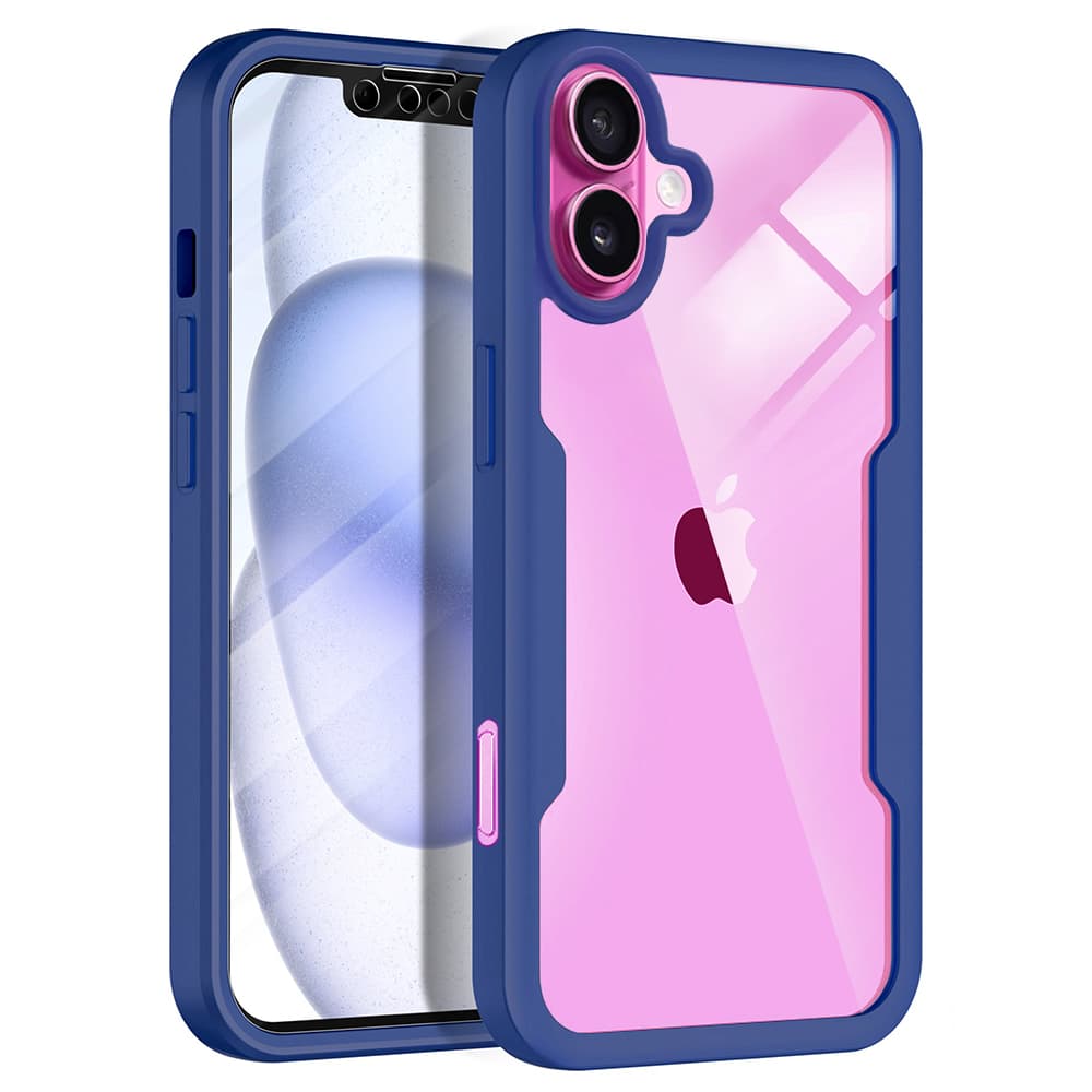 Techsuit ColorVerse 360 ochrana skla iPhone 16 Plus Modrý - náhled 1