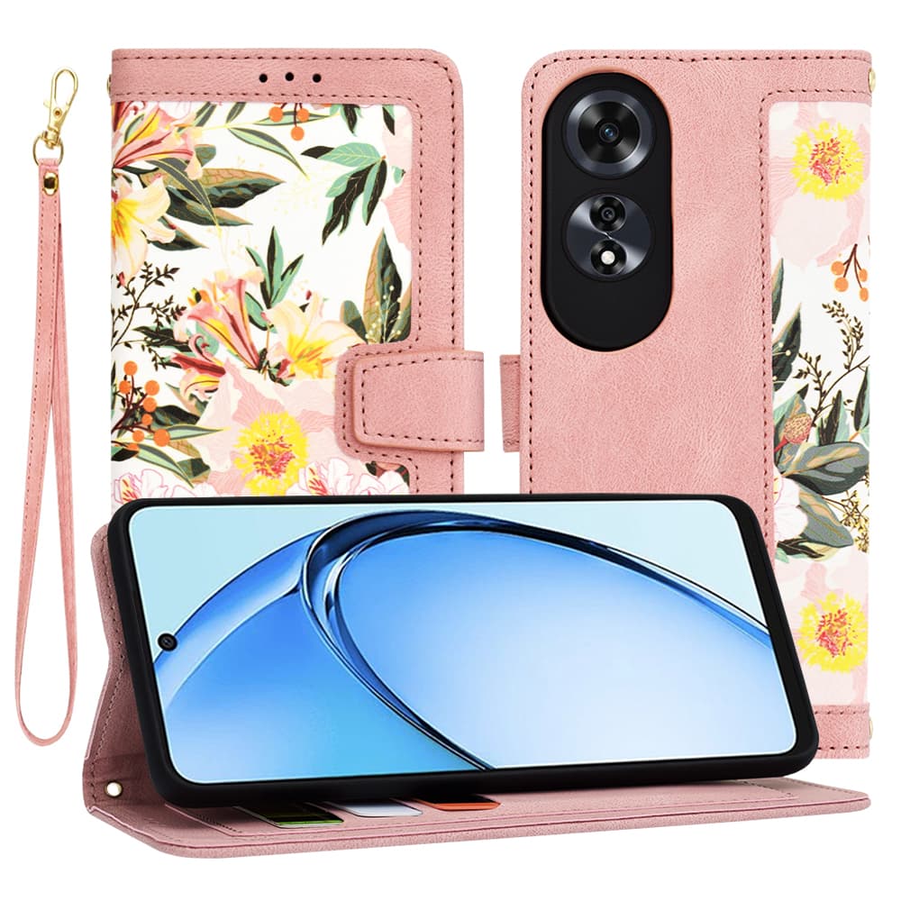 Techsuit Flipové pouzdro Oppo A60 4G Sladká růžová - náhled 1