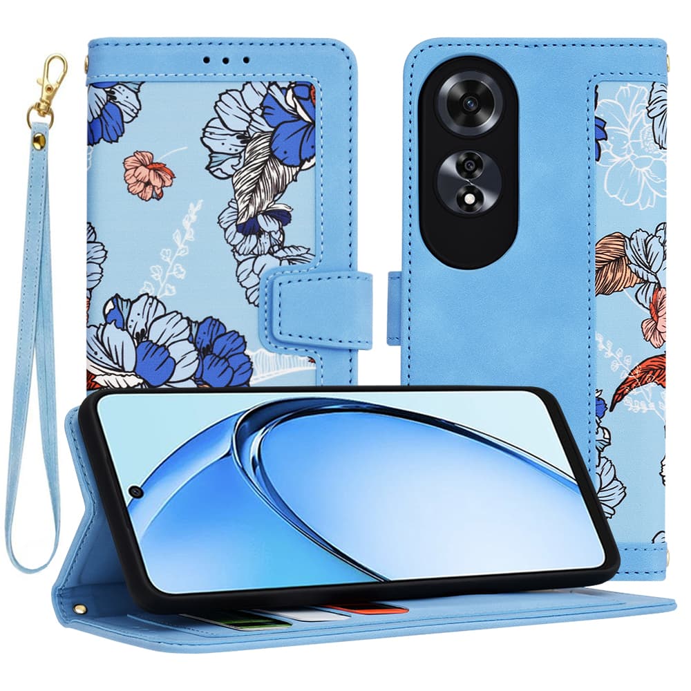 Techsuit FlipCraft kryt Oppo A60 4G Živá modrá - náhled 1