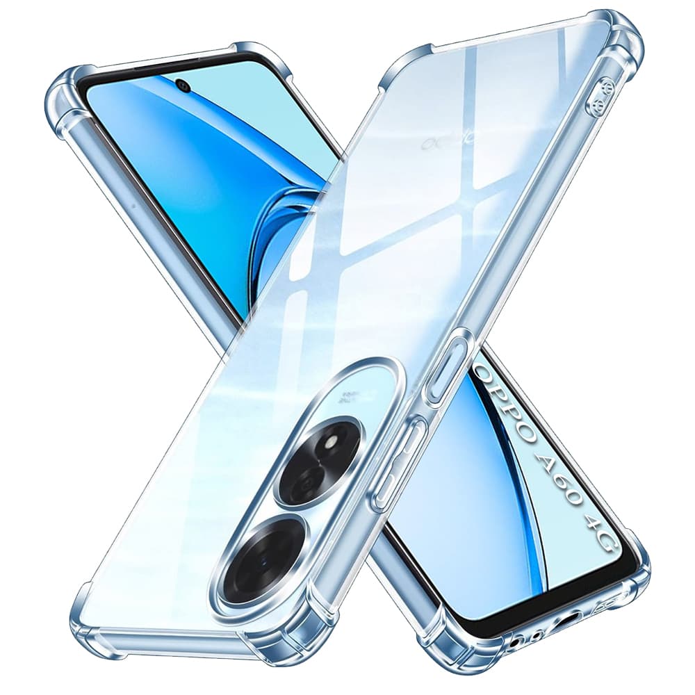 Techsuit Nárazuvzdorný průhledný silikon Oppo A60 4G Clear - náhled 1