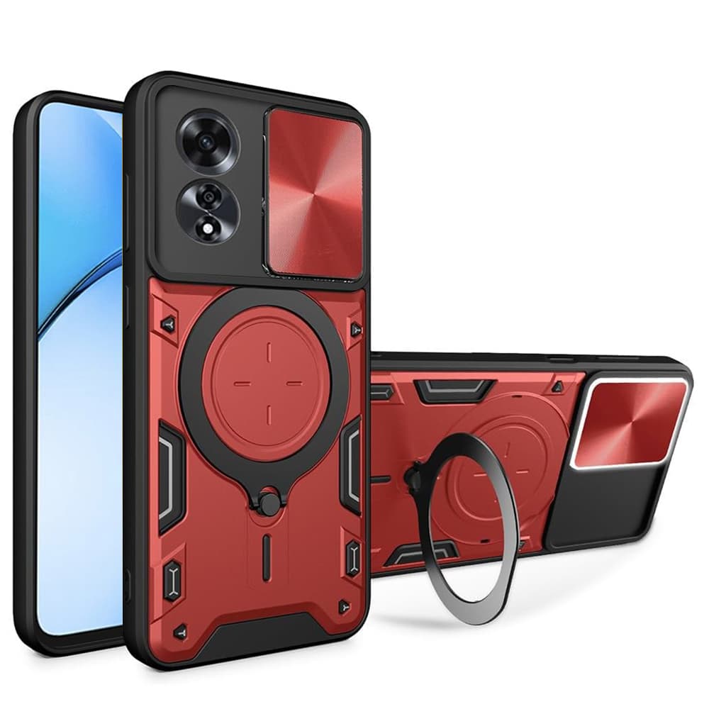 Techsuit CamGuard Pro Oppo A60 4G Červený - náhled 1