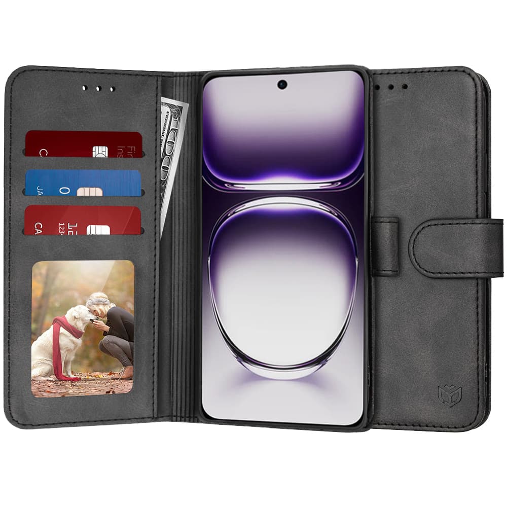 Techsuit Knižkové pouzdro Oppo Reno12 Černá - náhled 1