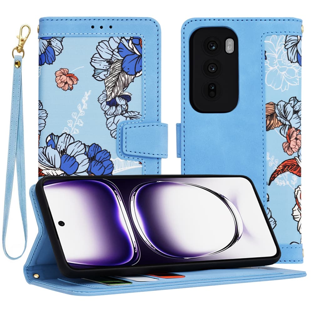 Techsuit FlipCraft Oppo Reno12 Zářivě modrá - náhled 1