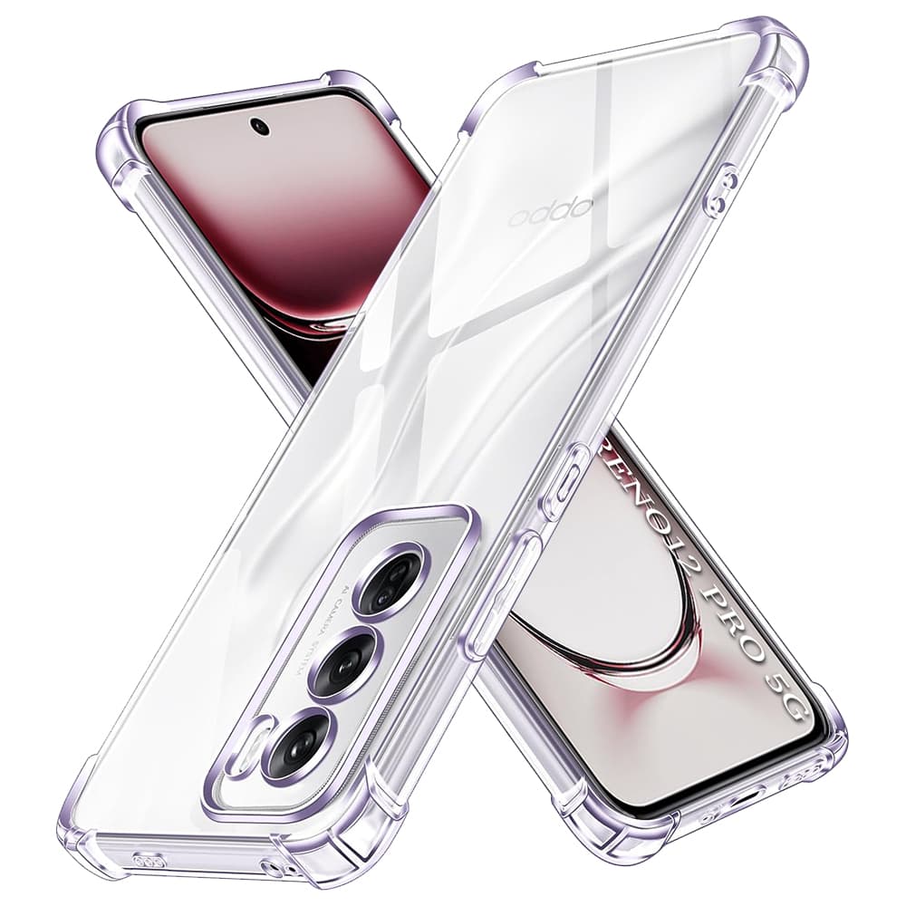 Techsuit Nárazuvzdorný Průhledný silikon Oppo Reno12 Pro Clear - náhled 1