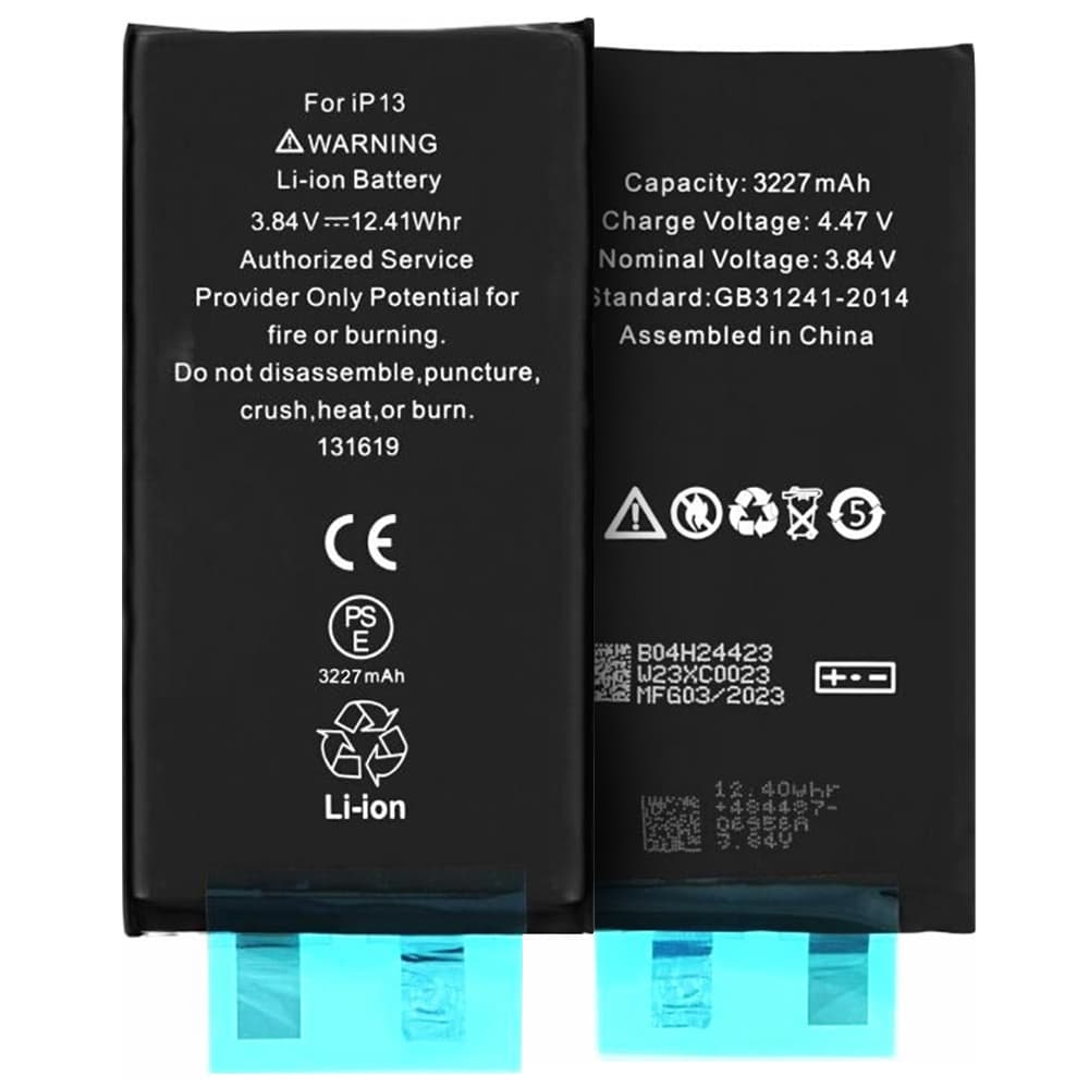 OEM Baterie iPhone 13 3227mAh bez flex kabelu Černá - náhled 1