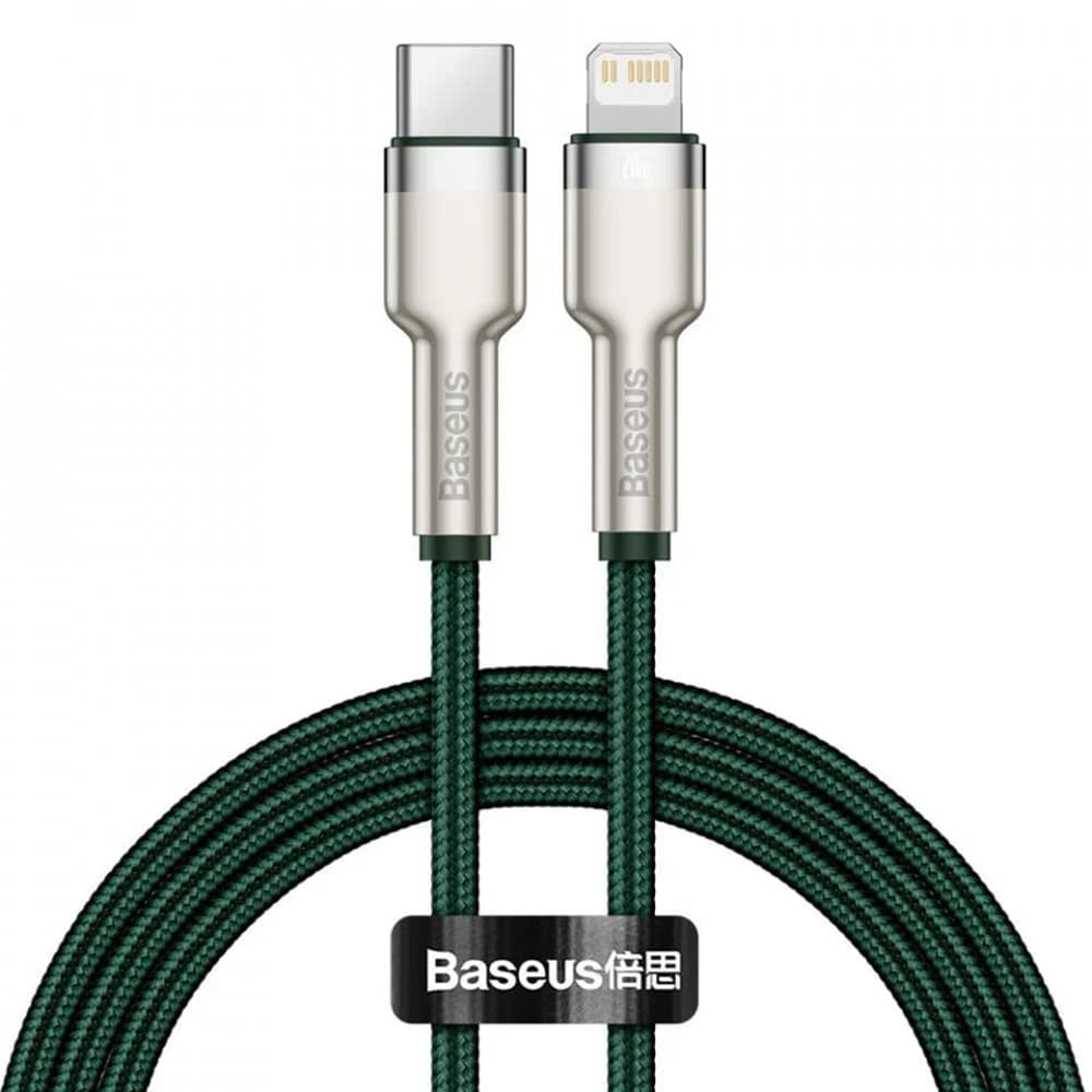 Baseus Kabel Cafule Type-C to Lightning 20W 1m Tmavě zelená - náhled 1