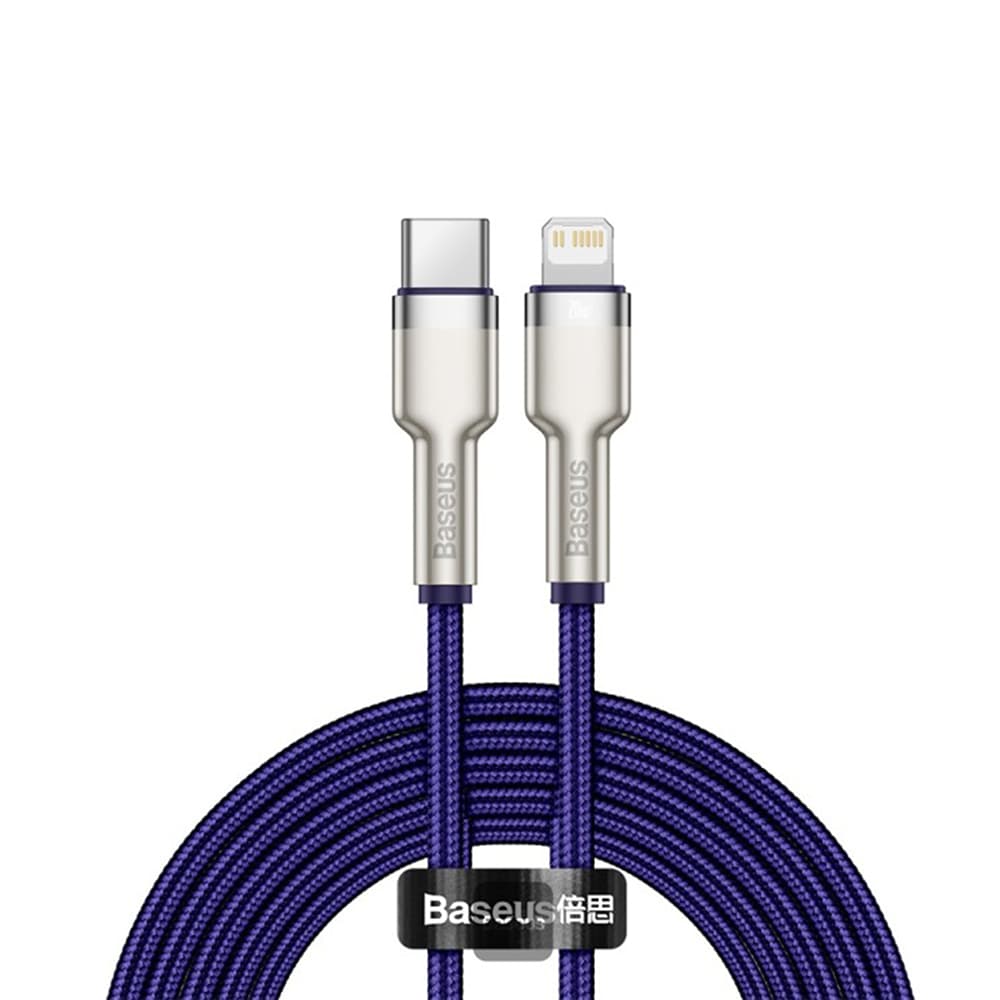 Baseus Cafule Metal Type-C Lightning 20W 2m fialový - náhled 1