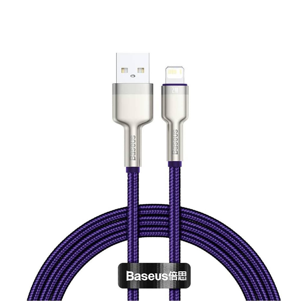 Baseus Cafule Series Metal USB to Lightning kabel 1m Purple - náhled 1