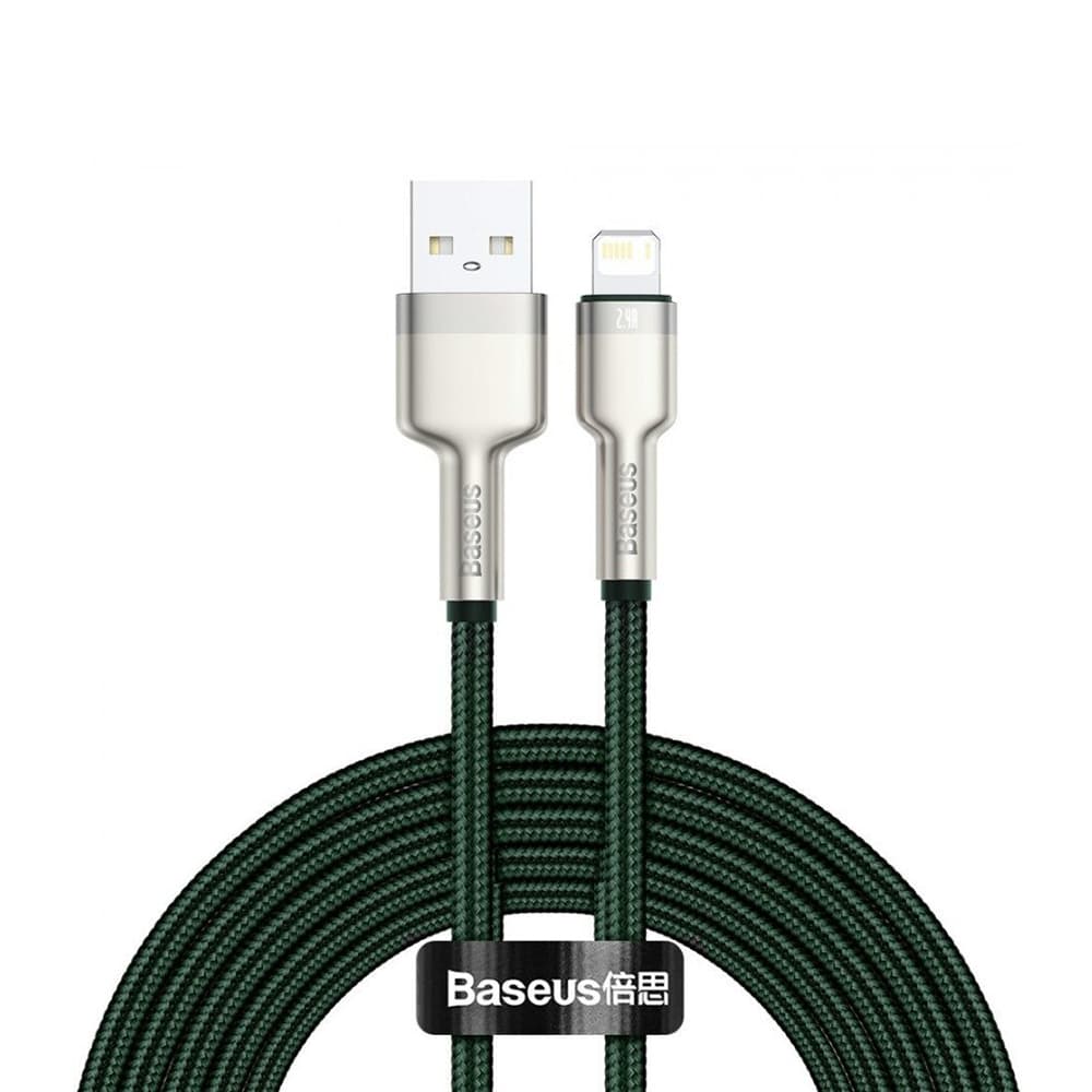 Baseus Cafule datový kabel USB Lightning 2.4A 2m Green - náhled 1
