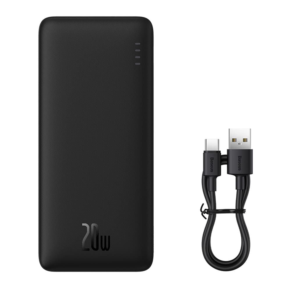 Baseus Power Bank Airpow 10000mAh 20W černá s kabelem TypeC - náhled 1