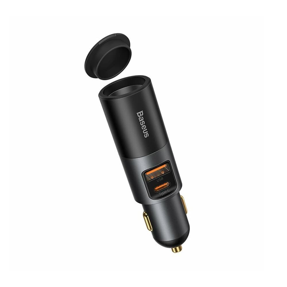 Baseus Autonabíječka s CL rozšířením USB-A Type-C 120W šedá - náhled 1