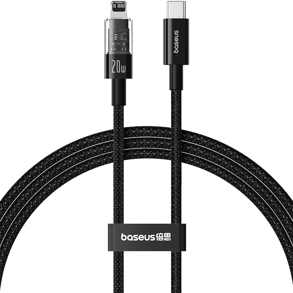 Baseus Datový kabel Gem USB-C to Lightning 20W 1m Cluster Black - náhled 1