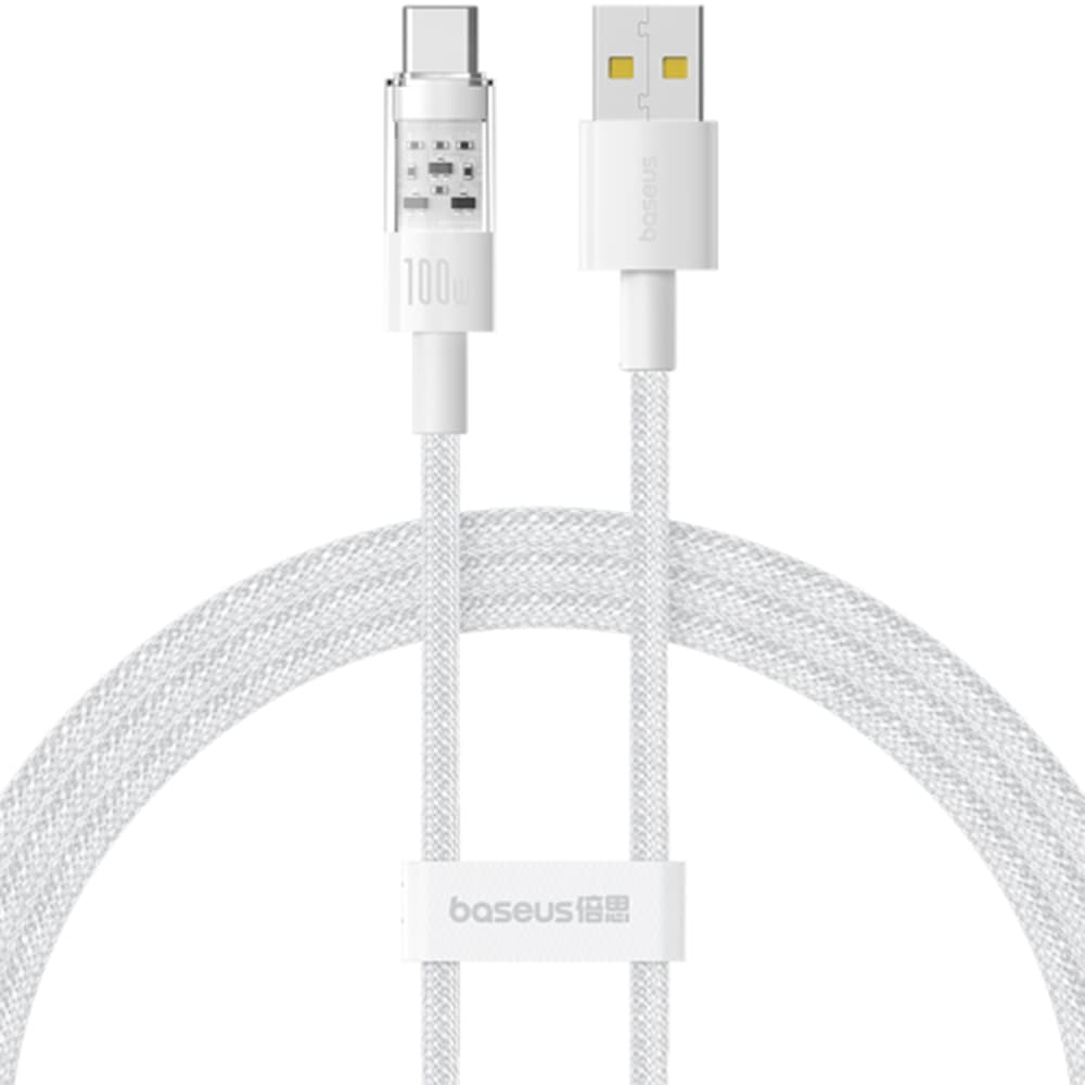 Baseus Datový kabel Gem USB to Type-C 100W 2m Bílá - náhled 1