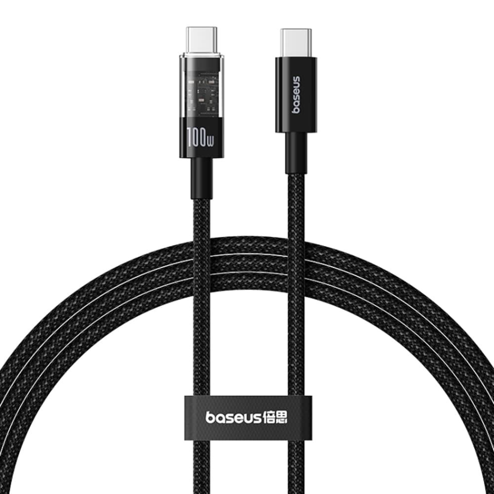 Baseus Data Cable Gem Type-C na Type-C 100W 2m Cluster Black - náhled 1