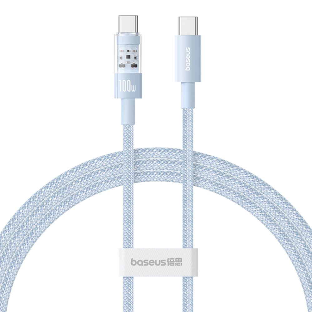 Baseus Data Cable Gem Type-C to Type-C 100W 2m Galaxy Blue - náhled 1