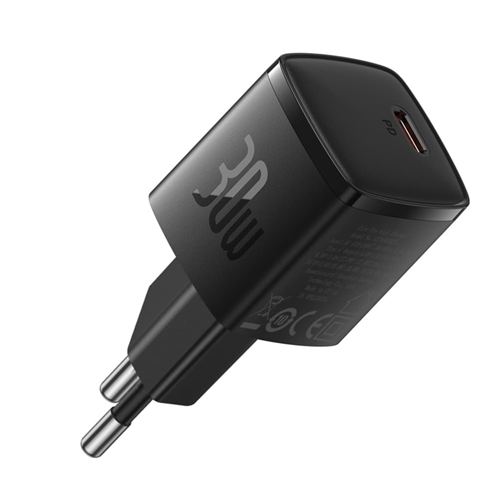 Baseus Wall Charger Cube Pro nabíječka 30W USB C černá - náhled 1