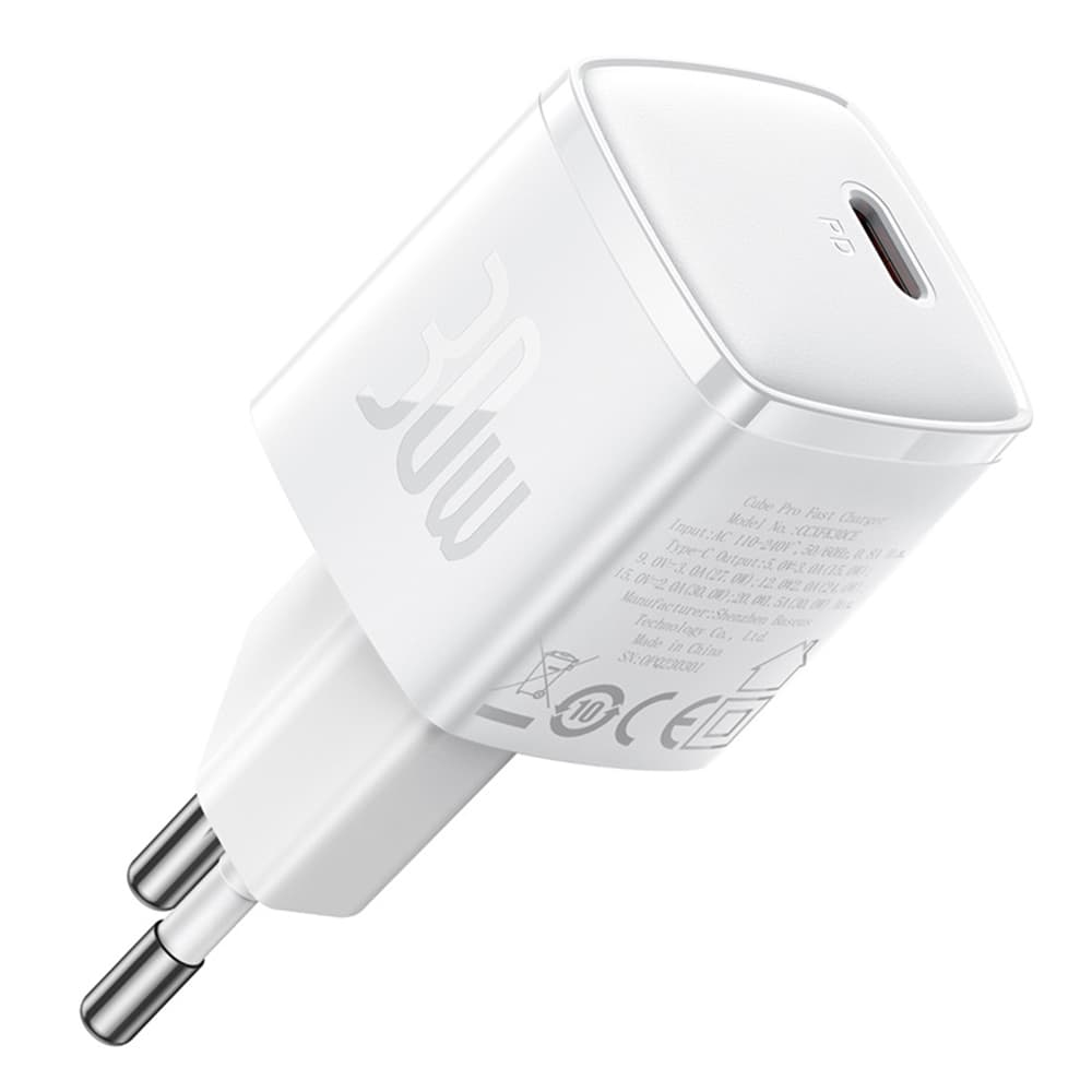 Baseus Wall Charger Cube Pro CCXF000302 30W USB C bílá - náhled 1