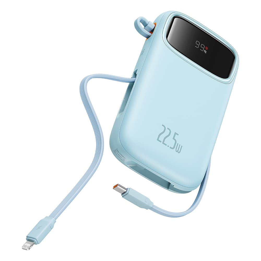 Baseus Powerbanka Qpow Pro+ 20000mAh s kabelem Type-C Modrá - náhled 1