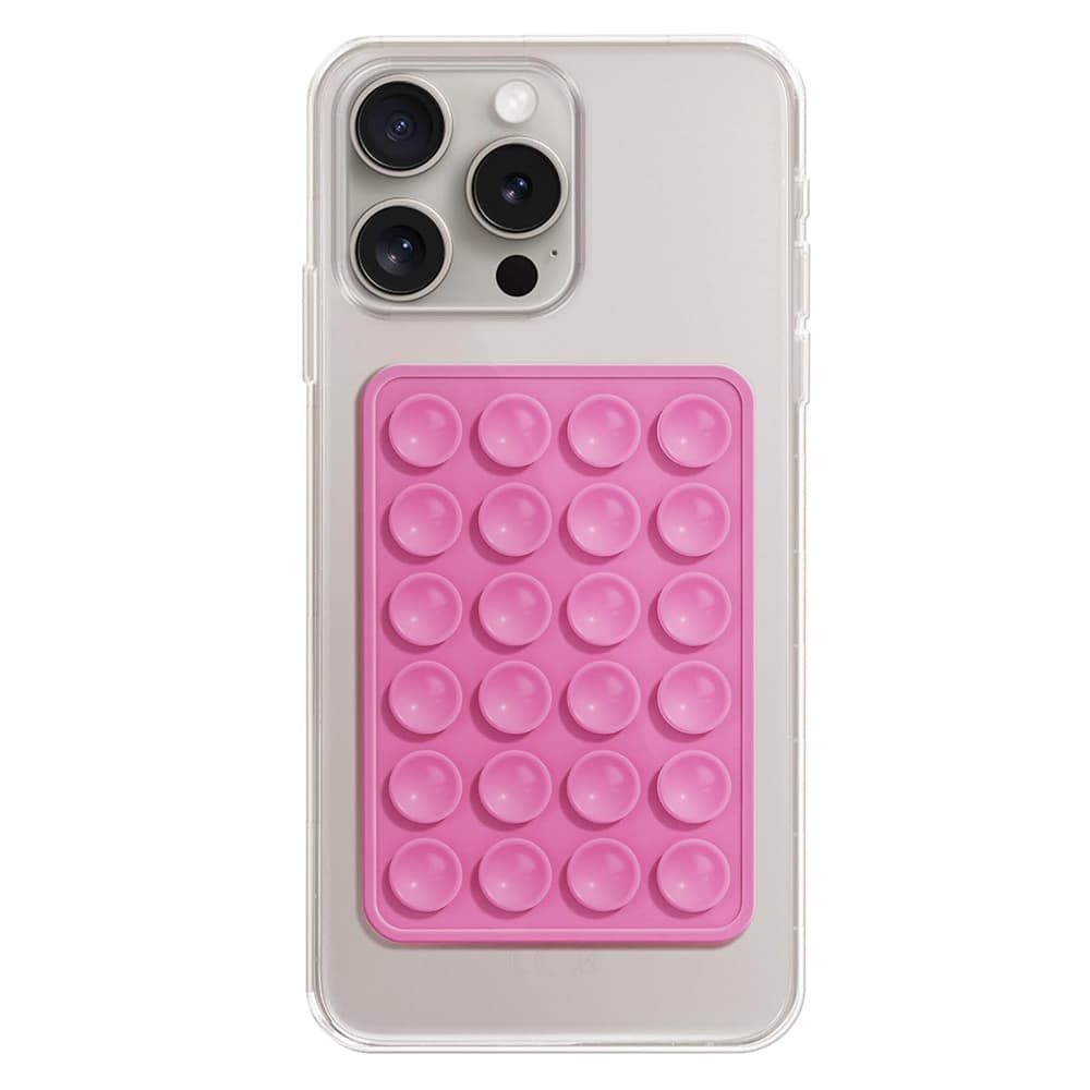 Techsuit SPP-PAD držák na mobil přísavka lepící růžový - náhled 1