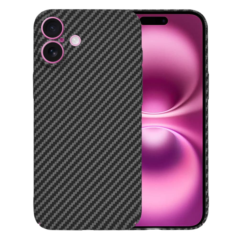 Techsuit Carbonite FiberShell iPhone 16 Plus Black - náhled 1