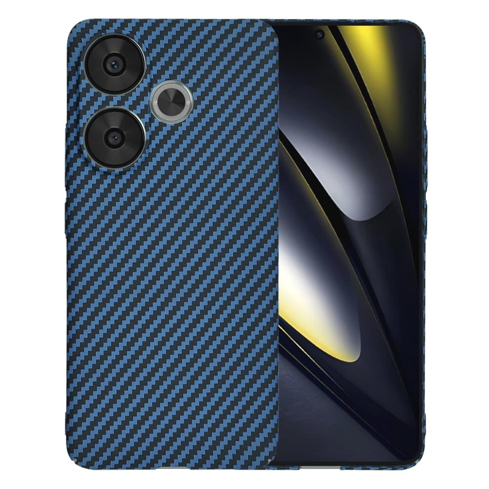 Techsuit Carbonite FiberShell obal Xiaomi Poco F6 tyrkysová - náhled 1