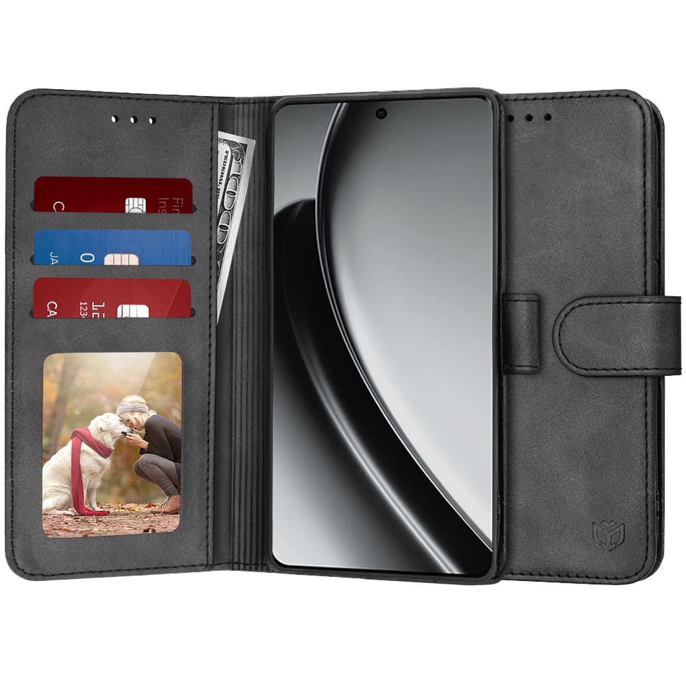 Techsuit Diary Book pouzdro pro Realme GT 6 GT 6T černé - náhled 1