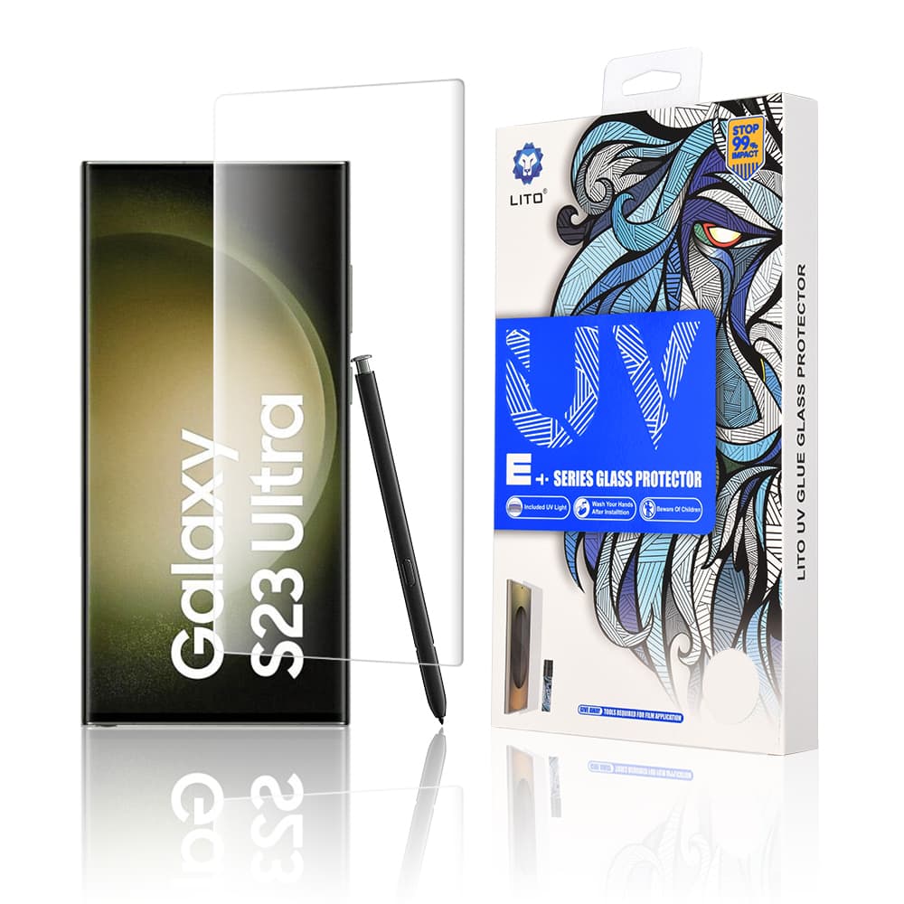 Lito 3D UV sklo Samsung Galaxy S23 Ultra čiré - náhled 1