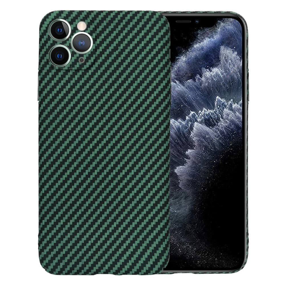 Techsuit Carbonite FiberShell obal iPhone 11 Pro Max zelené