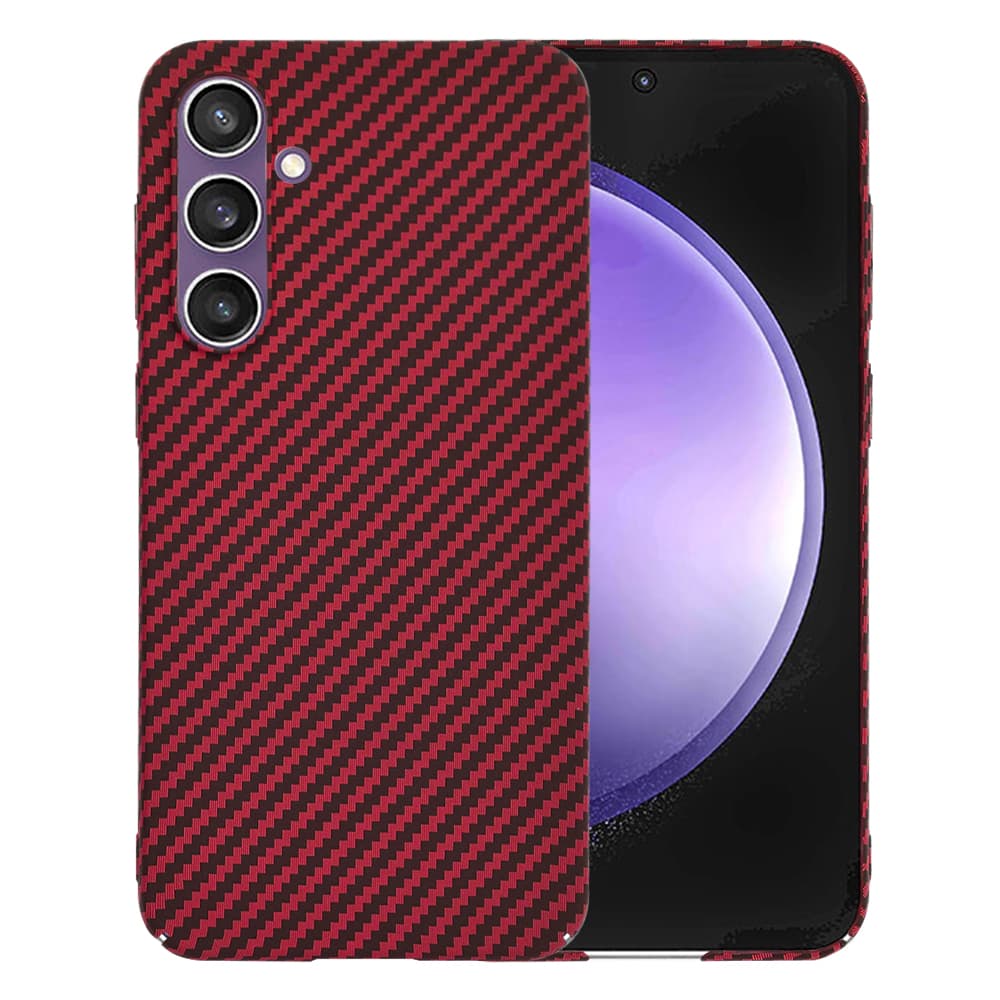 Techsuit Carbonite FiberShell Samsung Galaxy S23 FE Red - náhled 1
