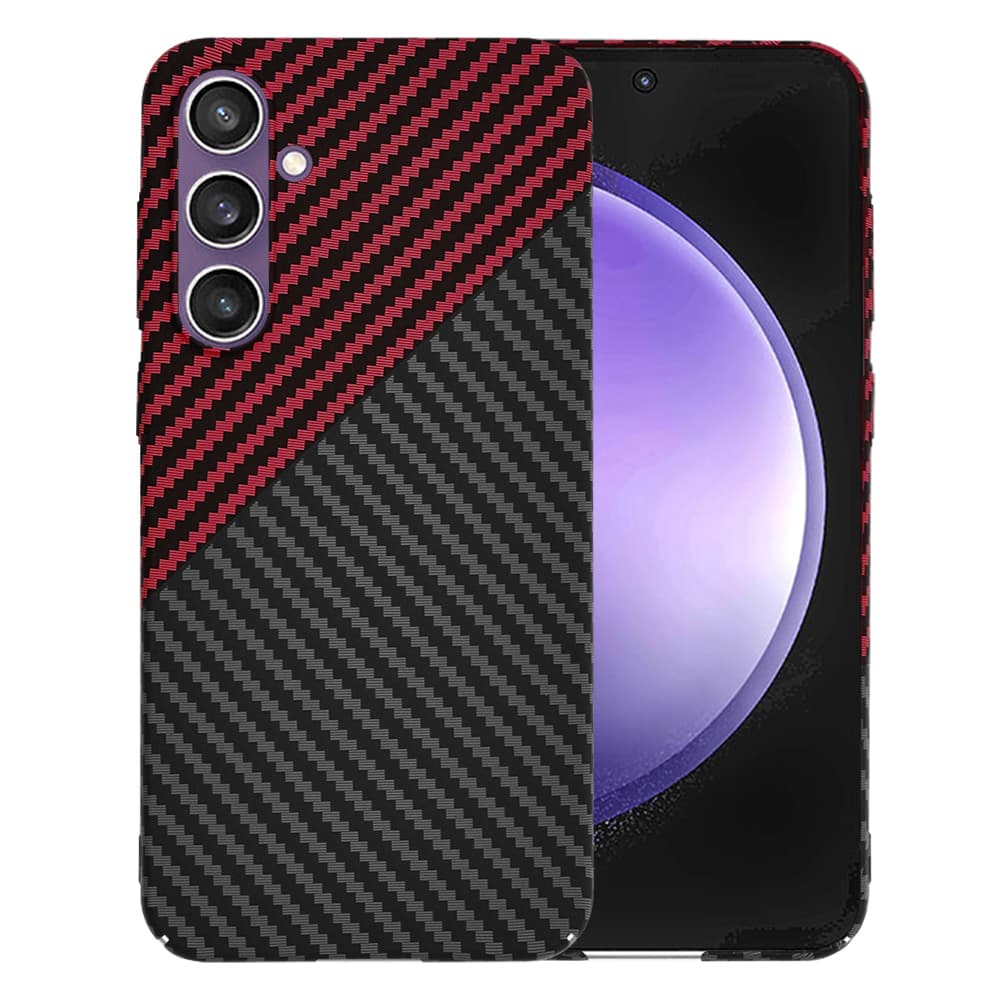 Techsuit Carbonite FiberShell kryt Samsung S23 FE RedVortex - náhled 1