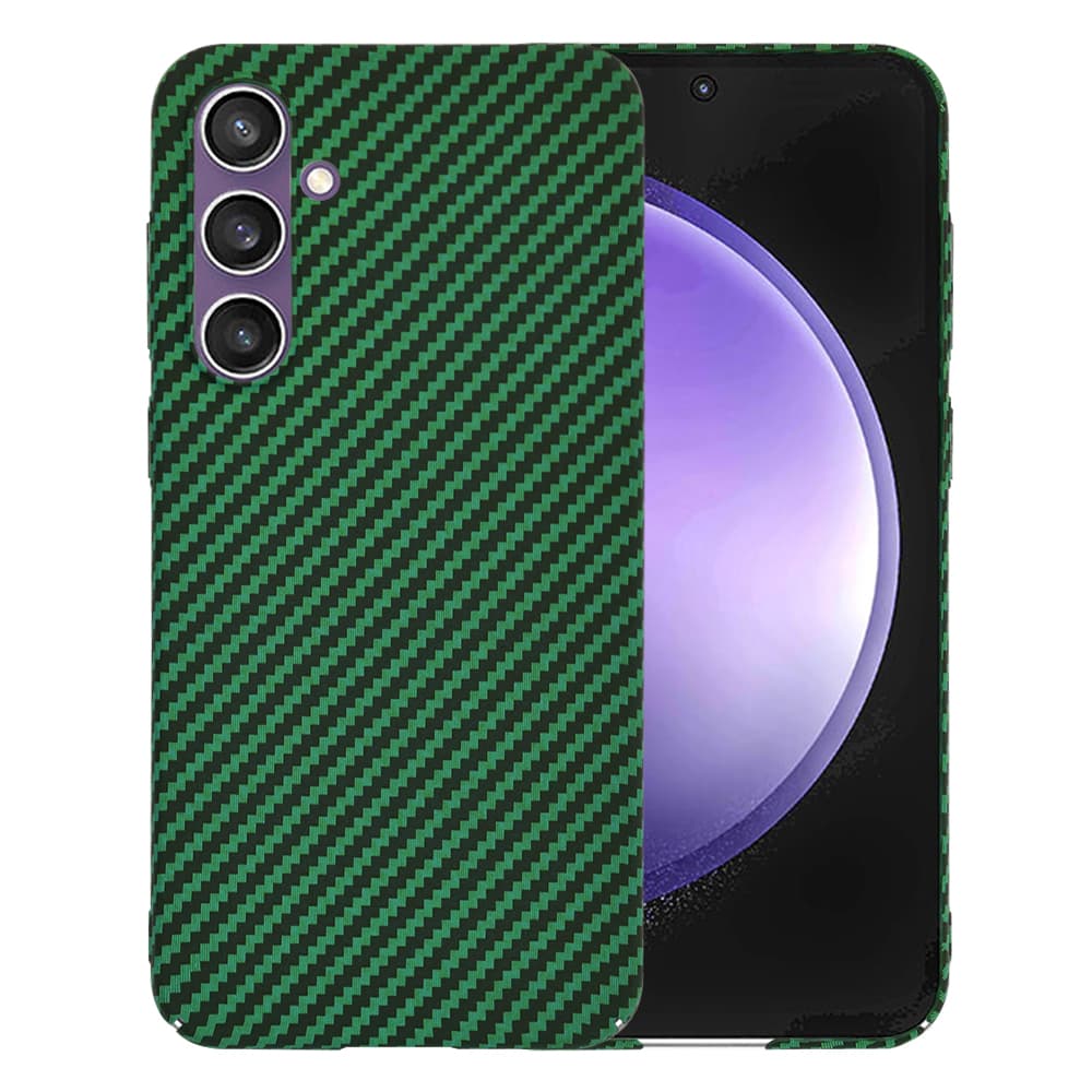 Techsuit Carbonite FiberShell Samsung Galaxy S23 FE Green - náhled 1