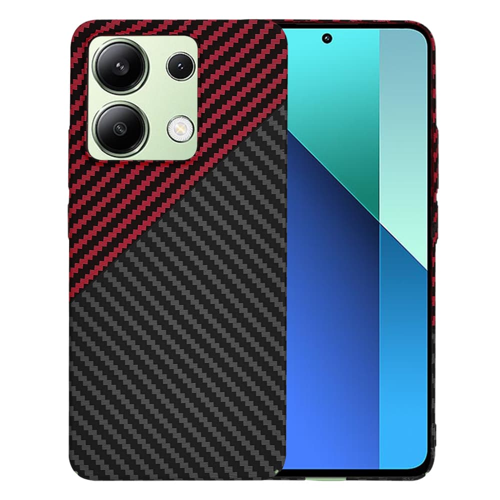 Techsuit Carbonite Xiaomi Redmi Note 13 4G Red Vortex - náhled 1