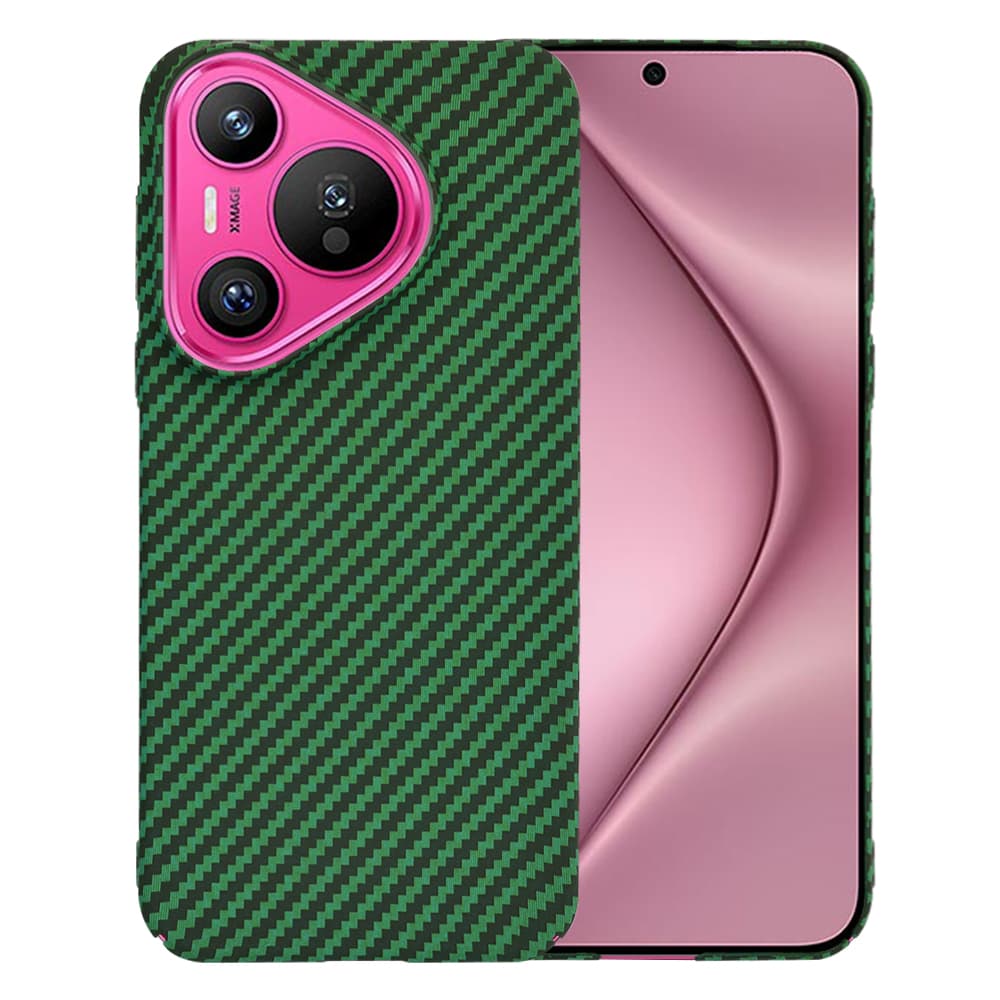 Techsuit Carbonite FiberShell kryt na Huawei Pura 70 zelený - náhled 1