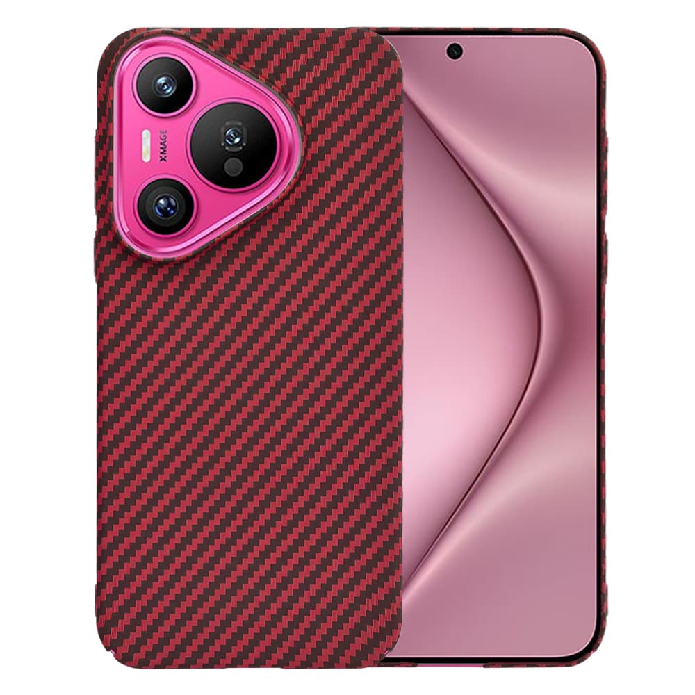 Techsuit Carbonite FiberShell Huawei Pura 70 červená - náhled 1