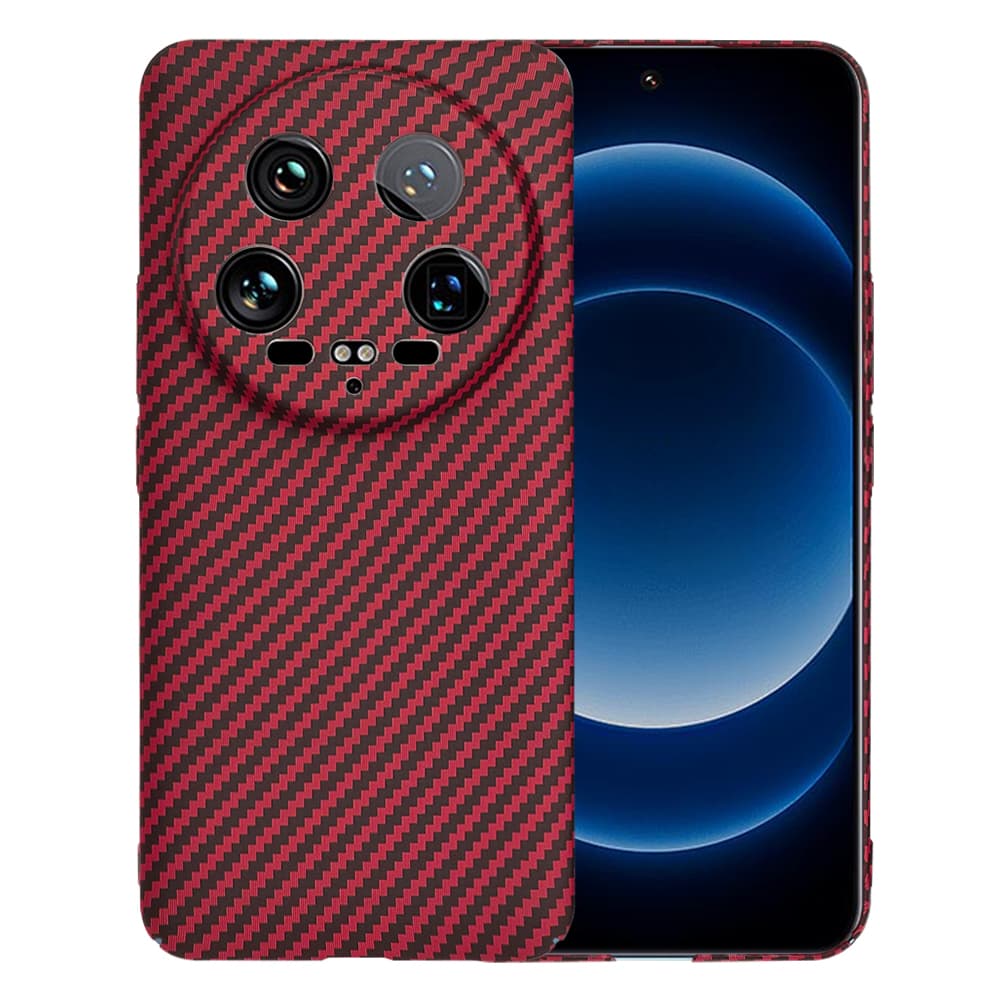 Techsuit Carbonite FiberShell pro Xiaomi 14 Ultra Červený - náhled 1