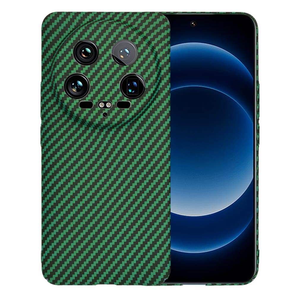 Techsuit Carbonite FiberShell kryt Xiaomi 14 Ultra Green - náhled 1