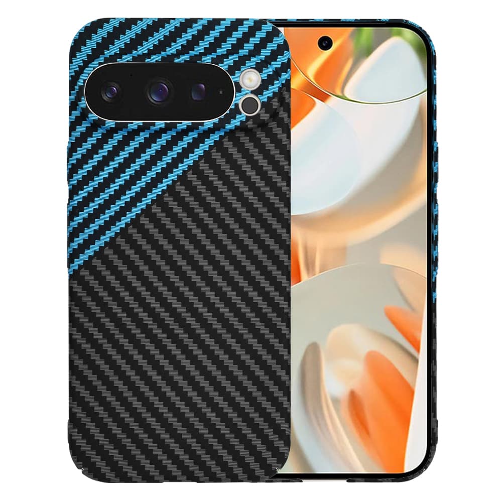 Techsuit Carbonite FiberShell Google Pixel 9 Pro Blue Pulse - náhled 1