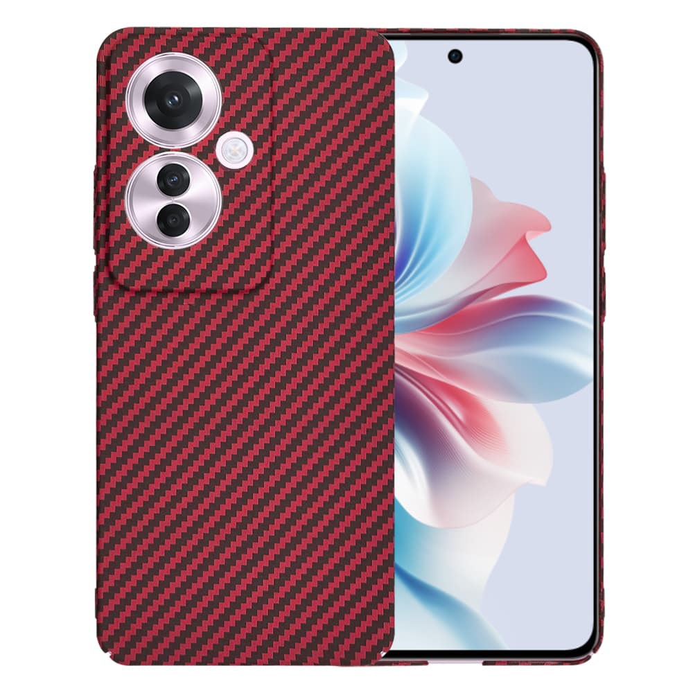 Techsuit Carbonite FiberShell kryt pro Oppo Reno11 F Red - náhled 1