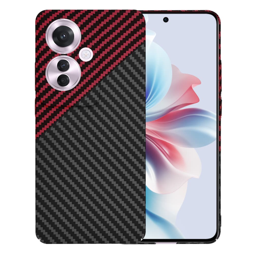 Techsuit Carbonite FiberShell pro Oppo Reno11 F Red Vortex - náhled 1