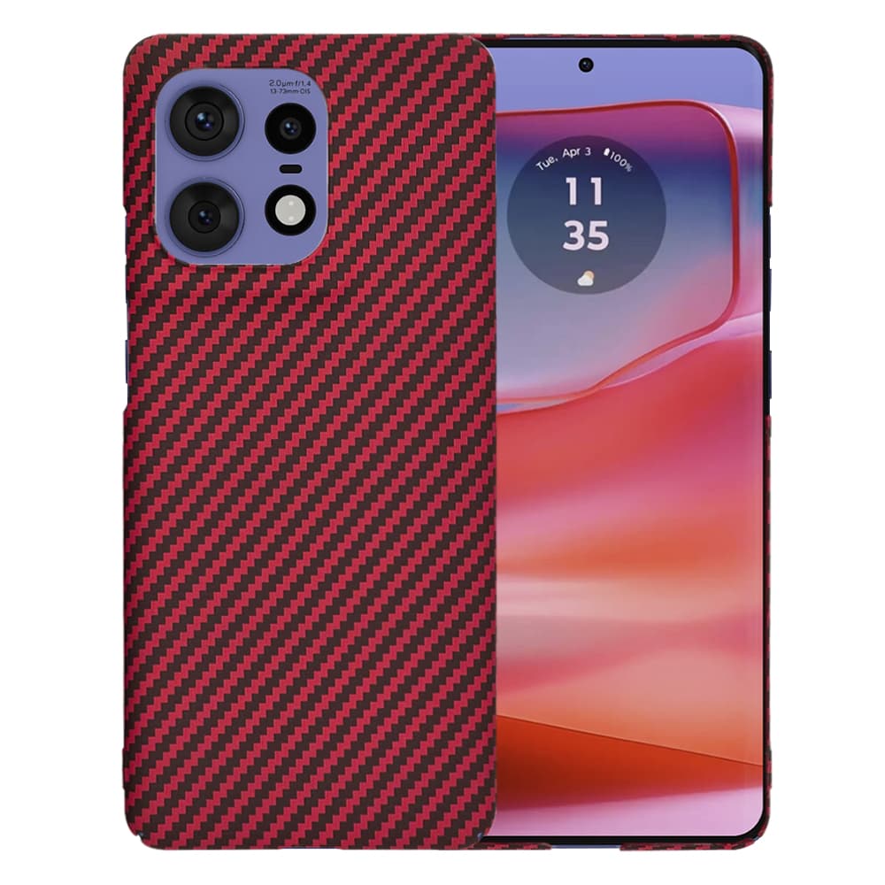Techsuit Carbonite FiberShell Motorola Edge 50 Pro Red - náhled 1