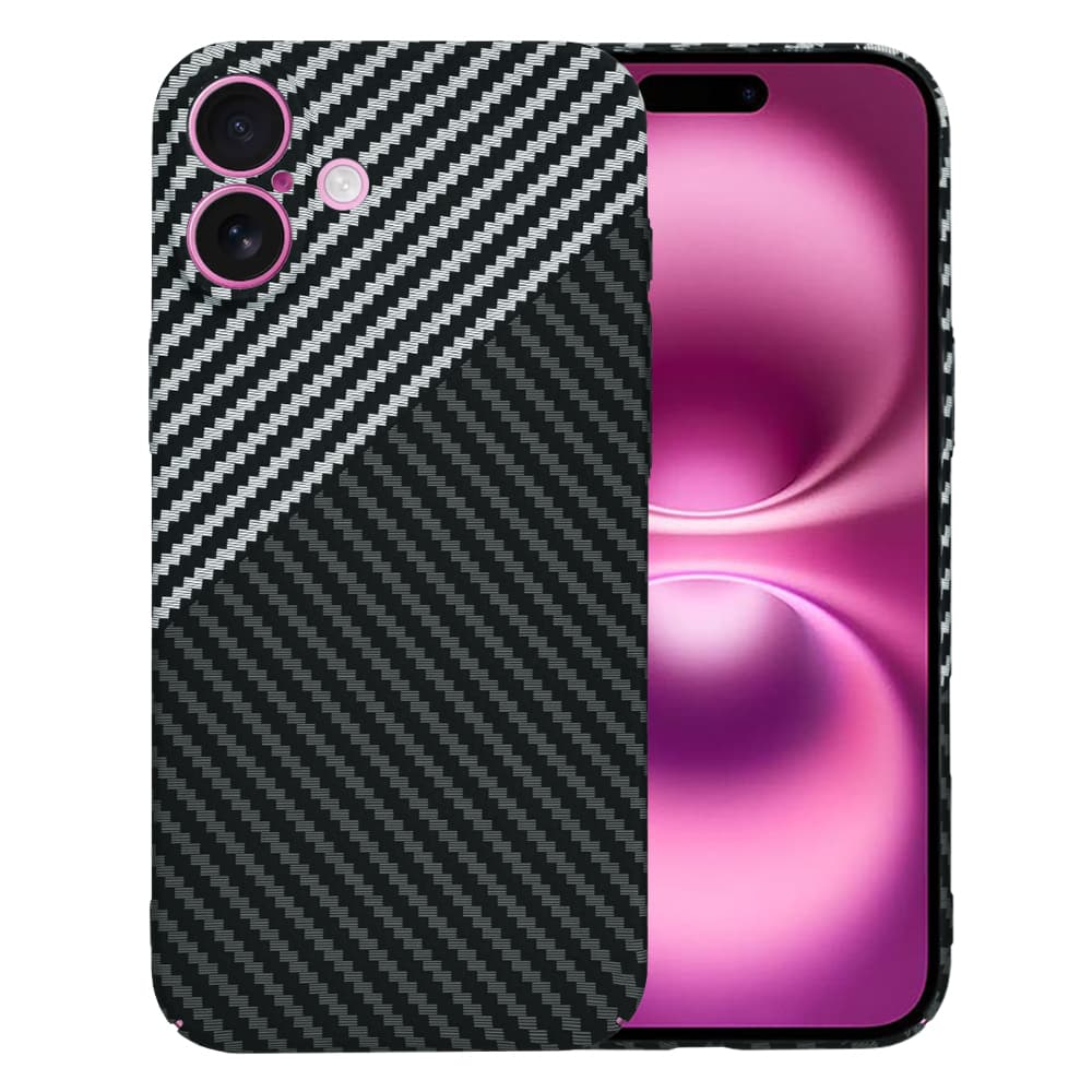 Techsuit Carbonite FiberShell iPhone 16 Plus Stealth Gray - náhled 1