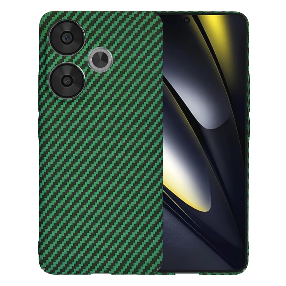 Techsuit Carbonite FiberShell pouzdro Xiaomi Poco F6 zelené - náhled 1